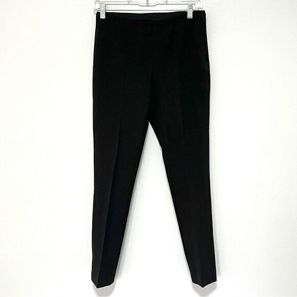 Rag & Bone Polly black side zip ankle pants size 4 Pin-tucked Center Seams - Picture 6 of 16